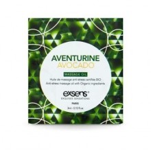 Пробник масажної олії EXSENS Anti-Stress Aventurine Avocado 3 мл (SO2387)