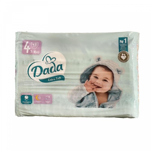 Дитячі одноразові підгузки Dada Extra Soft 4 maxi 7-16 кг 48 шт в інтернет супермаркеті PbayMarket!