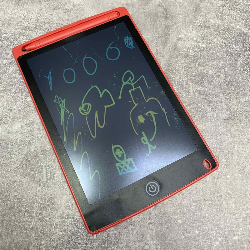 Електронний графічний кольоровий планшет для запису та малювання Maxland LCDD-085/2773 червоний