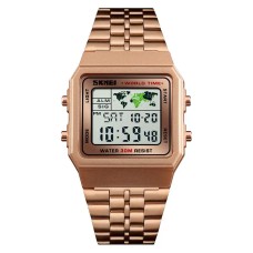 Чоловічий наручний годинник Skmei 1338 Рожеве золото