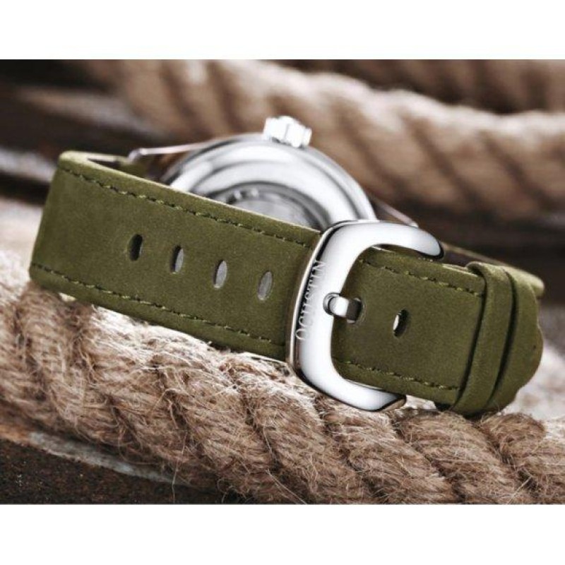 Водостійкий механічний годинник Ochstin Military silver