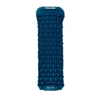 Килимок надувний Naturehike CNK2300DZ0001 із підголовником 198х59х6.5 см Темно-синій (1047-6976023929496)