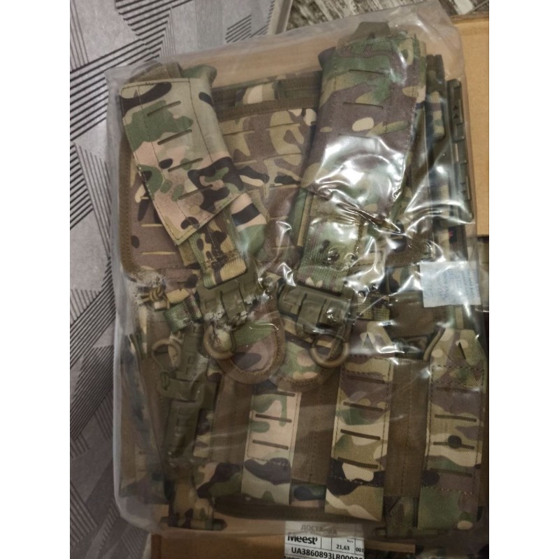 Плитоноска без плит з підсумками Yakeda One Size Мультикам (1874423504)