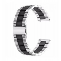 Ремінець BeWatch для Mobvoi TicWatch Pro 3 | Huawei Watch GT 2 46mm | GT 2 Pro Браслет сталевий 22мм Duo Сріблясто Чорний (1025411) Ремінець BeWatch для Mobvoi TicWatch Pro 3 | Huawei Watch GT 2 46mm | GT 2 Pro Браслет сталевий 22мм Duo Сріблясто Чорний (1025411)