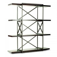 Стелаж для зберігання в стилі Loft Чорний NS-1891 1980x1800x450 мм Стелаж для зберігання в стилі Loft Чорний NS-1891 1980x1800x450 мм