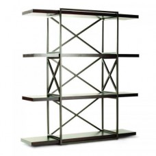 Стелаж для зберігання в стилі Loft Чорний NS-1891 1980x1800x450 мм