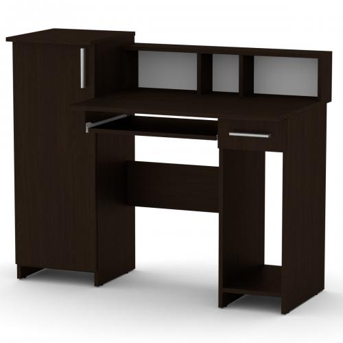 Стіл комп'ютерний Компаніт Пі пі 2 117.5х60х96 см Венге темний Стіл комп'ютерний Компаніт Пі пі 2 117.5х60х96 см Венге темний