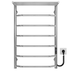 Рушникосушарка електрична Трапеція з полицею П7 500х800 Deffi Хром JD03 (C.TP.80.50.7.E.C.R.1)