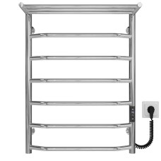 Рушникосушарка електрична Трапеція з полицею П7 500х700 Deffi Хром JD03 (C.TP.70.50.7.E.C.R.1)