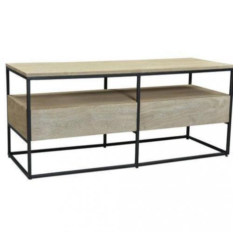 Консоль для дому в стилі Loft NS-373 630x1300x350 мм Черный