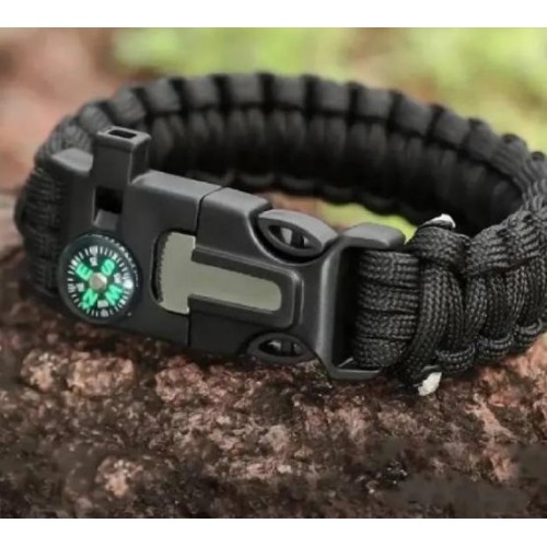 Годинник тактичний Skmei Navi Paracord Чорний (1845-1) Годинник тактичний Skmei Navi Paracord Чорний (1845-1)