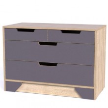 Комод Тиса Мебель Модуль-123 Дуб сонома Графіт 63x40x90 см