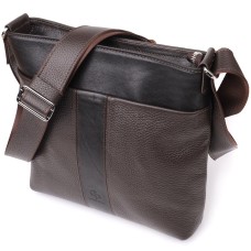 Сумка через плече для чоловіків Grande Pelle 22884 26х27х6 см Коричневий