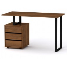 Стіл письмовий Компанит Лофт 2 120х60х72,8 см горіх