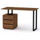 Стіл письмовий Компанит Лофт 2 120х60х72,8 см горіх