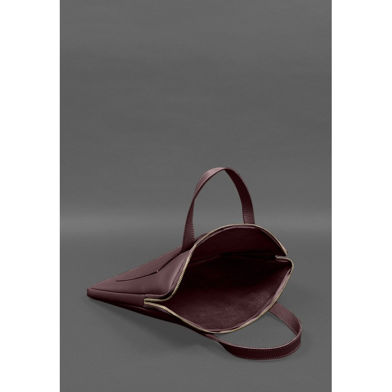 Шкіряний чохол з ручками для ноутбука 13 дюймів Бордовий BlankNote