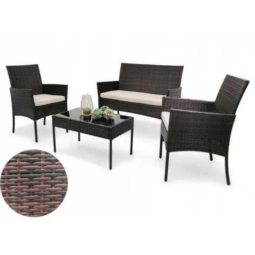 Набор садовой мебели Kontrast TECHNORATTAN BROWN Набор садовой мебели Kontrast TECHNORATTAN BROWN