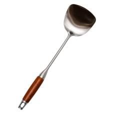 Лопатка для воку YIWU Generous 38х10 см Коричнево-сріблястий (HP-8-44)