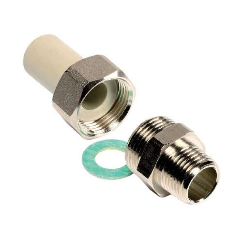 Розбірне з'єднання зовнішнє PP-R Wavin 25 мм х 3/4