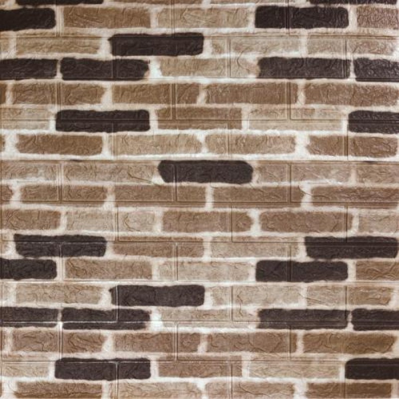 Самоклеюча 3D панель Sticker Wall під графітову цеглу катеринослав 700х770х3мм