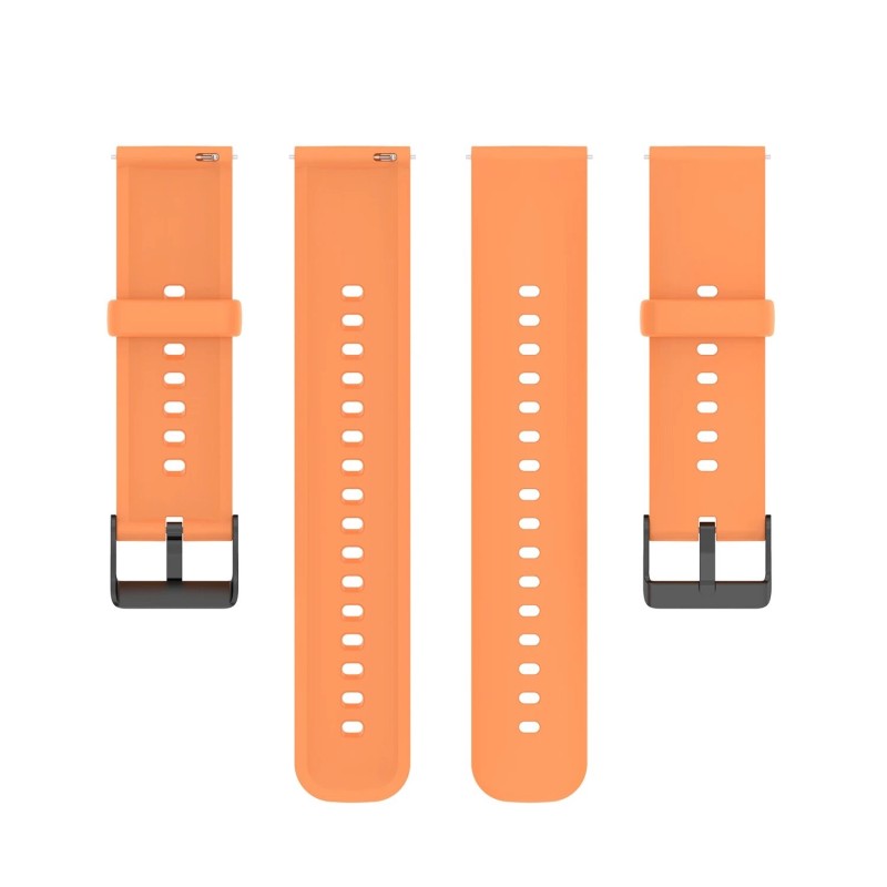 Ремінець силіконовий для годинника універсальний BeWatch HW 22 мм Помаранчевий