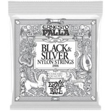 Струни для класичної гітари Ernie Ball 2406 Ernesto Palla Nylon Black & Silver Classical Guitar Strings