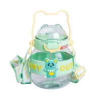 Дитяча пляшка для води з ручкою YIWU 580 мл Зелений (HP-14-37GR)