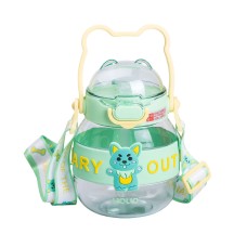 Дитяча пляшка для води з ручкою YIWU 580 мл Зелений (HP-14-37GR)