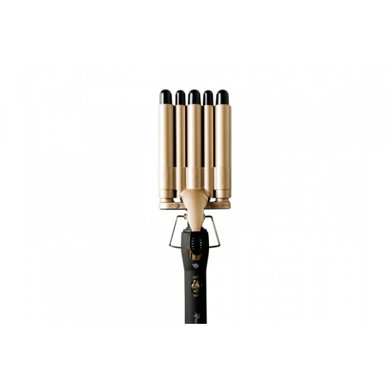 Потрійна плойка для волосся з керамічними покриттями для створення ефекту хвилі Gemei -2933