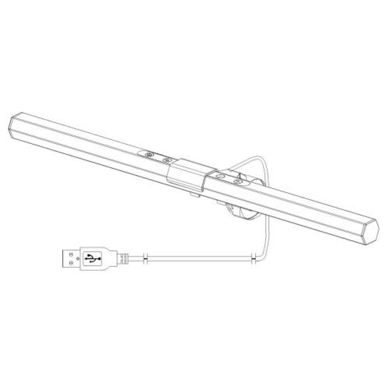 Лампа на монітор скринбар Inspire Ball 5W 3000-6000K USB Сірий (GU-2)