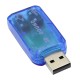 Звукова карта RIAS 3D Sound card зовнішня USB 5.1 Blue (3_01122)