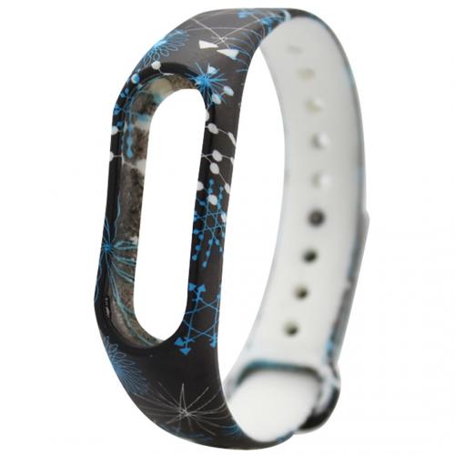 Ремінець Painted Strap для Xiaomi Mi Band 3 / 4 Сині Візерунки (hub_KnQq42860) Ремінець Painted Strap для Xiaomi Mi Band 3 / 4 Сині Візерунки (hub_KnQq42860)