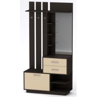 Передпокій Єва Компанит Венге темний + венге світлий (100,3 х38х195 см) Передпокій Єва Компанит Венге темний + венге світлий (100,3 х38х195 см)