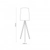 Торшер TK Lighting WALZ 60х175 см Коричневий (TK5598)