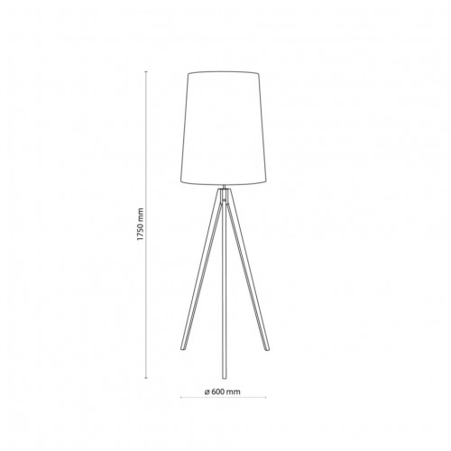 Торшер TK Lighting WALZ 60х175 см Коричневий (TK5598)