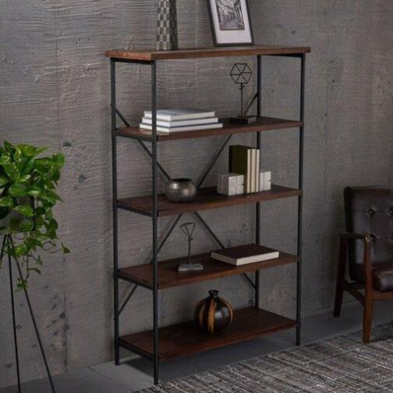 Стелаж для зберігання в стилі Loft Чорний NS-1835 1230x650x300 мм