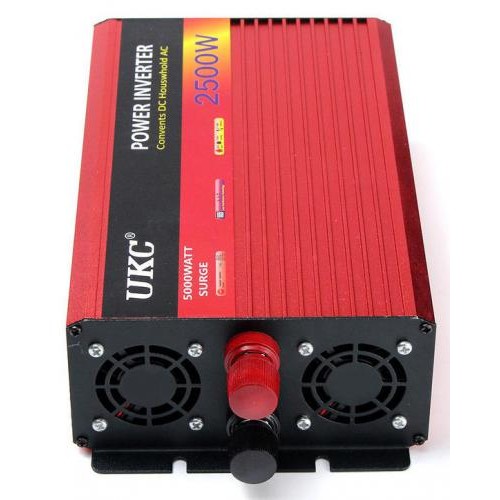 Перетворювач напруги інвертор UKC Surge 2500W DC/AC 24V-220V c функцією плавного пуску (3_00382)