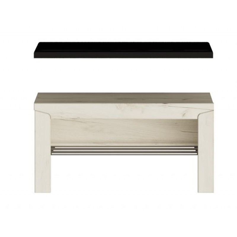 Тумба для взуття із подушкою Еверест Ліберті Крафт Білий