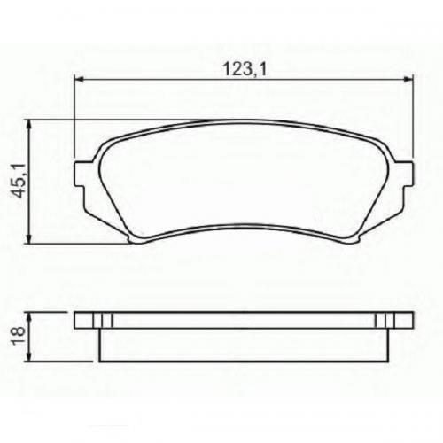 Колодки гальмові Bosch дискові задні TOYOTA Land Cruiser 100 (J100) -07 0986424641 в інтернет супермаркеті PbayMarket!