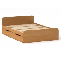 Двоспальне ліжко Компанит Віола 140 4 ящика 204,2х145,2х67 см вільха Двоспальне ліжко Компанит Віола 140 4 ящика 204,2х145,2х67 см вільха