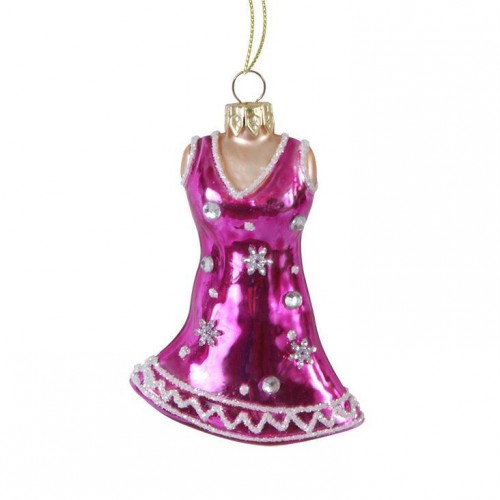 Ялинкова прикраса Сукня BonaDi 2 шт. Рожевий (NY28-228) в інтернет супермаркеті PbayMarket!