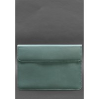 Шкіряний чохол-конверт на магнітах для MacBook 15 дюйм Бірюзовий BlankNote