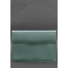 Шкіряний чохол-конверт на магнітах для MacBook 15 дюйм Бірюзовий BlankNote