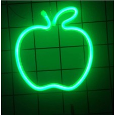 Настінний неоновий світильник нічник Яблуко Angel