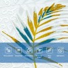 Панель стінова 3D 700х770х4мм папороть на білому тлі (D) Sticker Wall SW-00001981