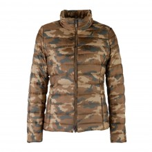 Куртка жіноча Geox CHOCOLATE/MULTIC 42 Коричнево-зелений камуфляж (W3420H.AF145CHMU)