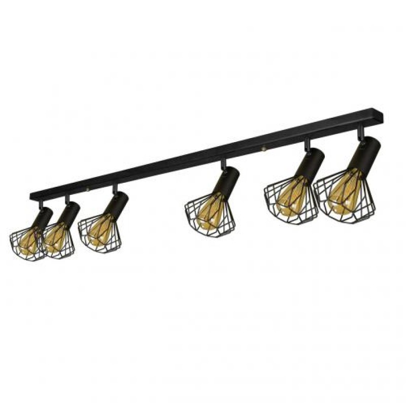 Світильник лофт MSK Electric Diadem стельовий NL 22151-6 BK
