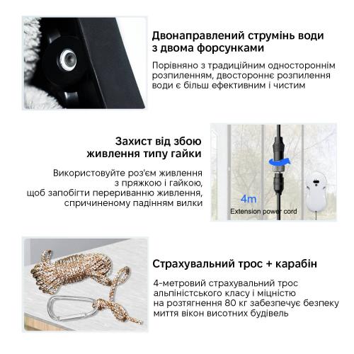 Робот для миття вікон Inspire RN2-17 2 розпилювача White