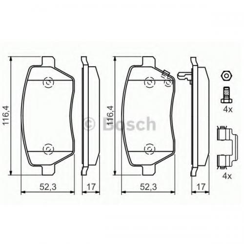 Колодки гальмові Bosch дискові передні Suzuli Swift MZ Front 0986494160 в інтернет супермаркеті PbayMarket!