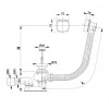 Сифон для ванни Alcaplast A51CR